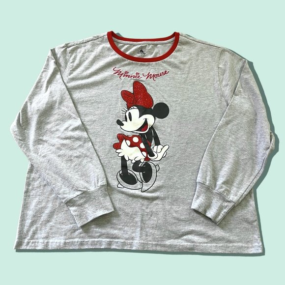 Disney grey long sleeve MINNIE MOUSE XL - Picture 1 of 3